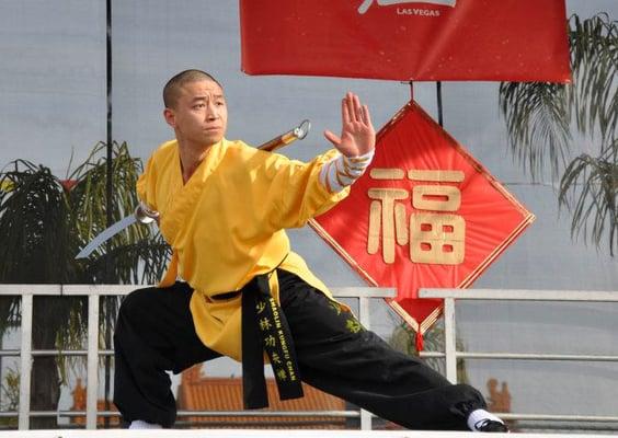 Shifu Yuan performing at the Chinese New Year Festival in Chinatown in 2012.