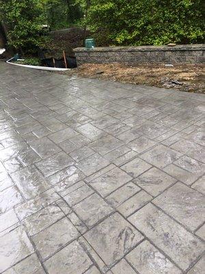 Stamped concrete