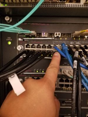 New fiber connection to wireless CISCO controller 5500