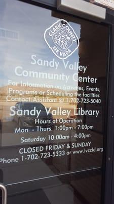 Sandy Valley Library