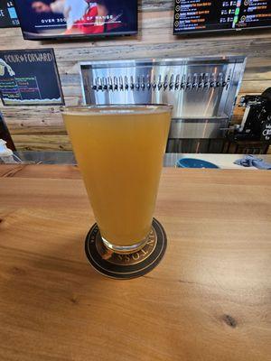 Hazy ipa, lots on tap in the back