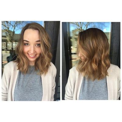 Balayage, babylights and haircut by Angelena