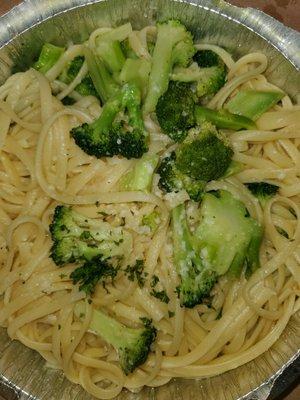 Broccoli and linguini