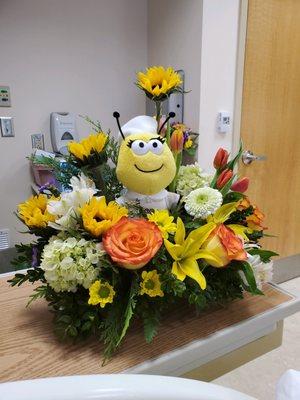 Bee Well bouquet from J Florist