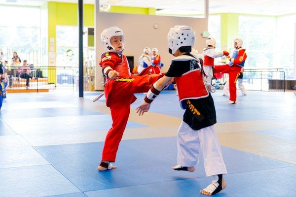 Kids Sparring Workout at U.S. Martial Arts Center