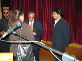 Dr. Rakesh Kumar with Senator Jose Peralta