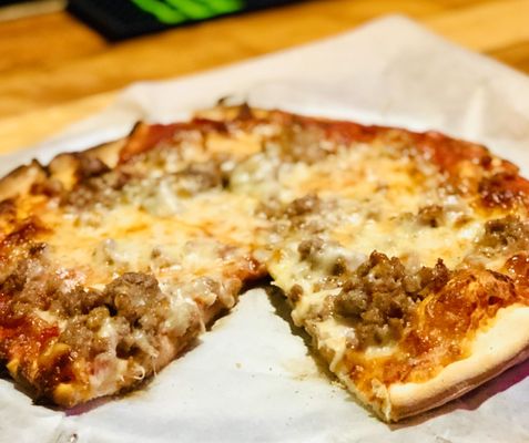 The Thursday Special - Cheese & Sausage Pizza