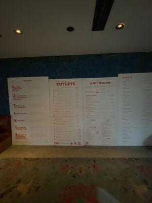 Large menus