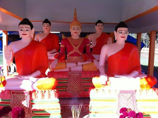 The outdoor prayer pagoda