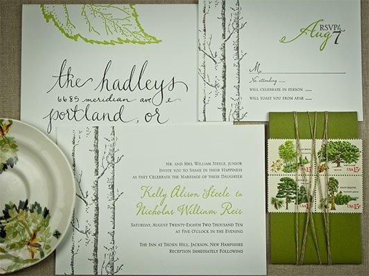 birch grove invitation suite