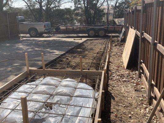 Widening a driveway in Mckinney, texas