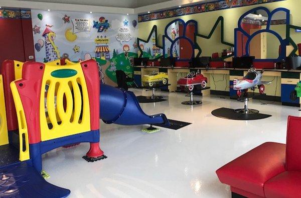 Enjoy our play area at Cookie Cutters Haircuts for Kids!