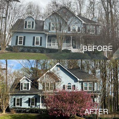 Before & after new roofs