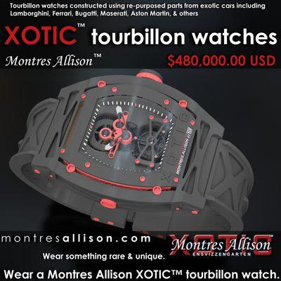 Montres Allison XOTIC Tourbillon watch