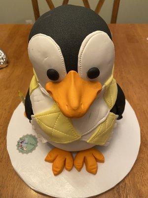 3D Penguin cake