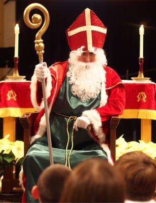 In December Saint Nicholas comes to visit our children and tell us about his life and love for God!