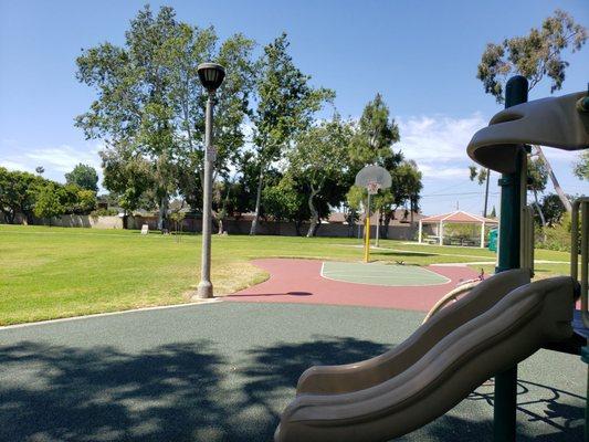 Basketball court.