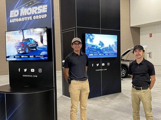 Another job well done.  Signage Display Installation at Local Auto Show.