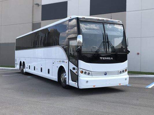 50+ passenger motor coach - Your whole party can recline, relax, and travel in style.