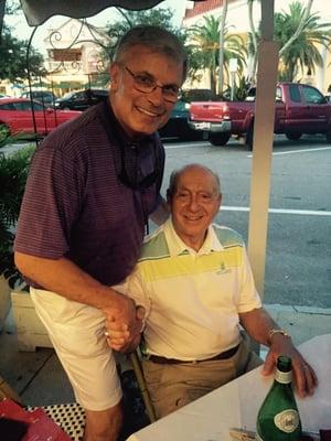 Dr. Piorkowski and Dickie Vitale in Sarasota, FL