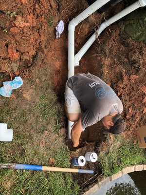 3" pipe in & our!