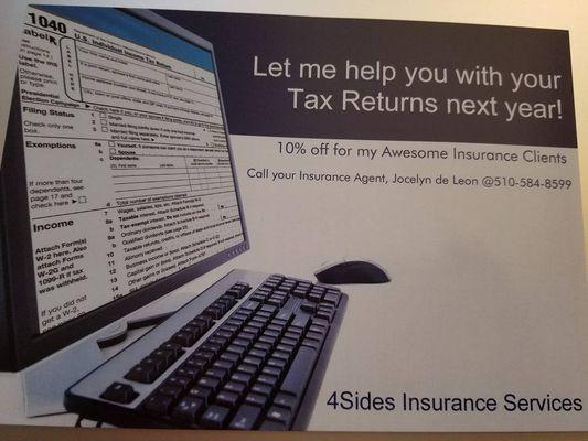 Present this to get discount on your tax filing