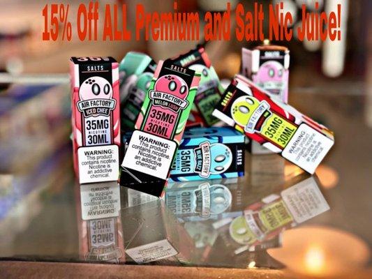 15% off all juice this weekend!