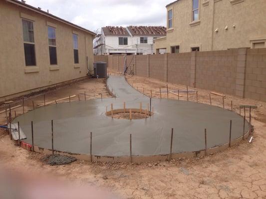 Concrete pad