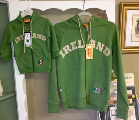 Ireland zip-ups for adults and kids