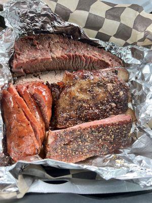 Brisket ribs and sausage a must try!!!