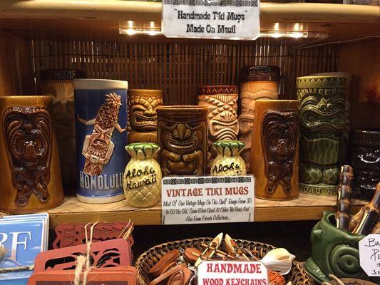 Vintage 1960's and 70's Collectable Tiki Mugs.