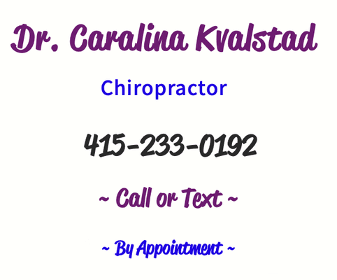 Call or Text:
By appointment.