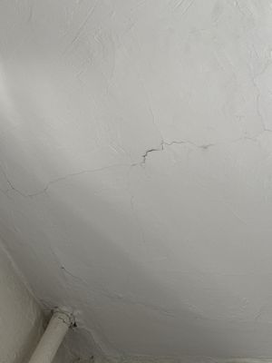 Ceiling  cracking due to work being done upstairs