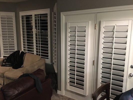 Shutters shutters everywhere....we love this look inside and out.