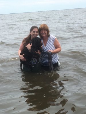 Mr. Darsey and his family get a swimming lesson. Getting over his fear of the water