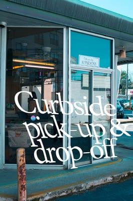 Curbside pick-up and drop-off.