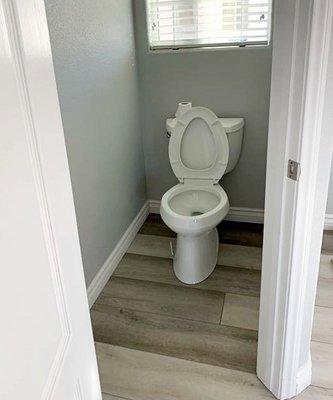 After bathroom remodel