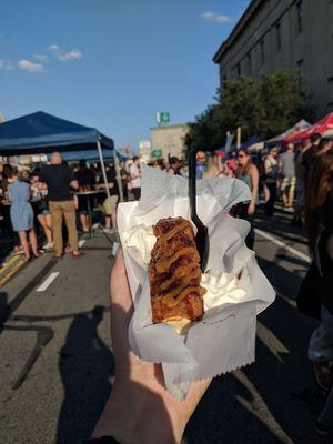 Fried pumpkin ice cream