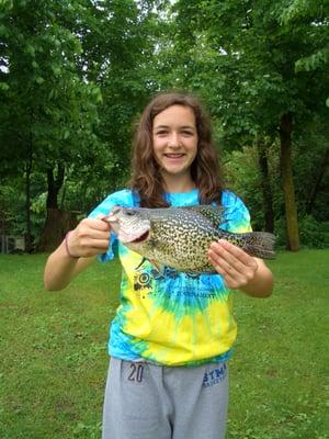 Nice crappie from our docks