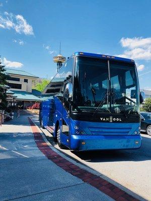 One of our big blue buses!