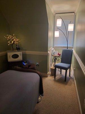 One of our relaxing treatment rooms