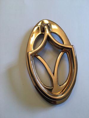 Brass door knocker refinished professionally by Normandy's, and it looks NEW!