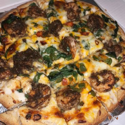 Jerk Shrimp Pizza