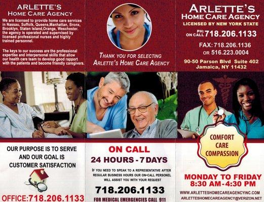 Arlettes Homecare Agency, inc