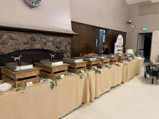 Buffet setup