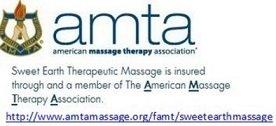 LMT, NMT, Insured through and a member of The American Massage Therapy Association (AMTA)