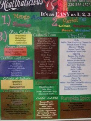 Our menu