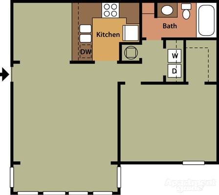 1 Bedroom 1 Bath