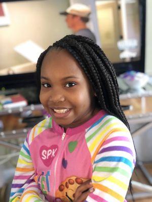 Little kids medium Box Braids