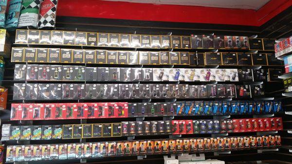 Large vape selection